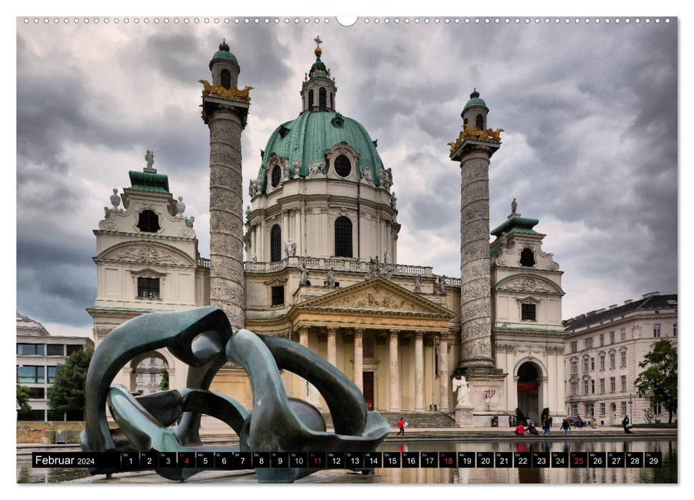 Vienne - La charmante capitale de l'Autriche (calendrier mural CALVENDO 2024)
