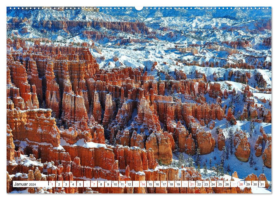 Natural wonders made of stone in the western USA (CALVENDO Premium Wall Calendar 2024) 