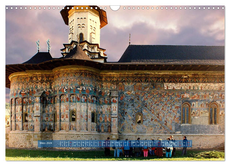 Monastères de Bucovine (calendrier mural CALVENDO 2024) 