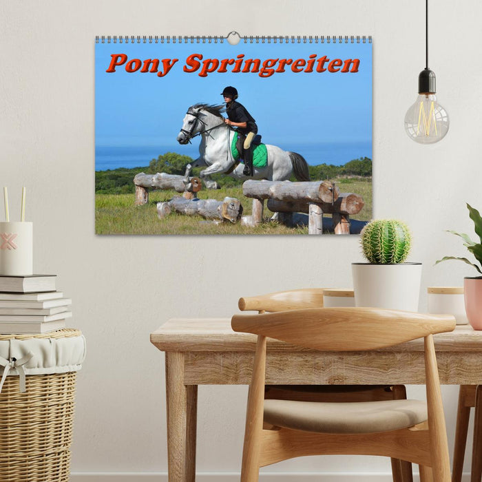 Pony Springreiten (CALVENDO Wandkalender 2024)