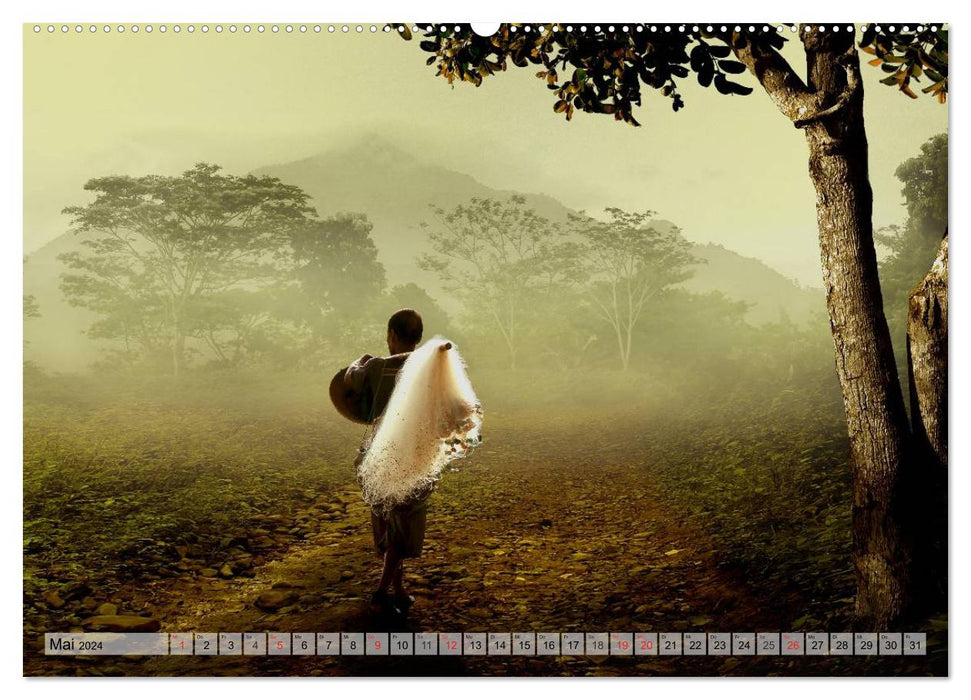 Indonesia. People and nature (CALVENDO wall calendar 2024) 