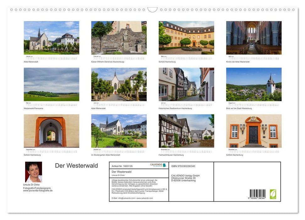 The Westerwald (CALVENDO wall calendar 2024) 