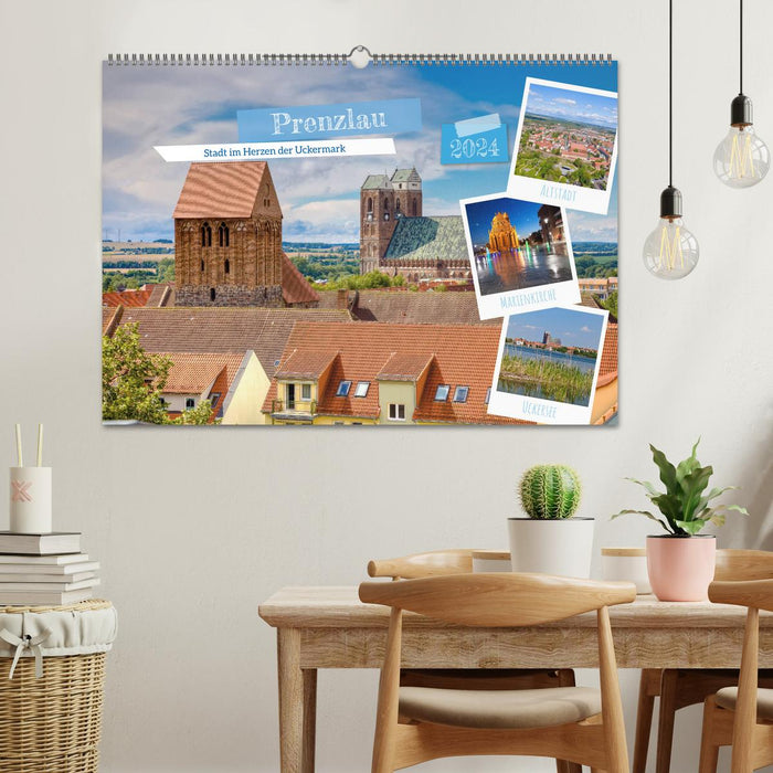 Prenzlau - city in the heart of the Uckermark (CALVENDO wall calendar 2024) 