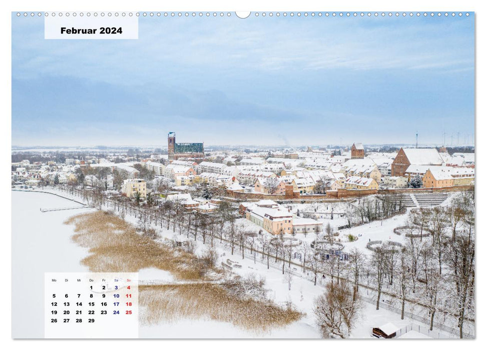 Prenzlau - city in the heart of the Uckermark (CALVENDO wall calendar 2024) 