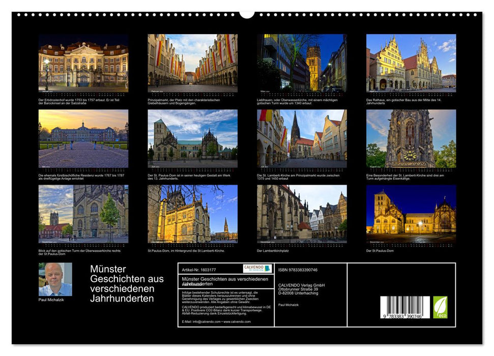 Münster - Geschichten aus verschiedenen Jahrhunderten (CALVENDO Premium Wandkalender 2024)