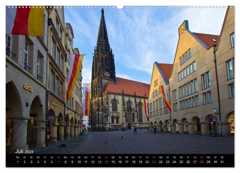 Münster - Geschichten aus verschiedenen Jahrhunderten (CALVENDO Premium Wandkalender 2024)