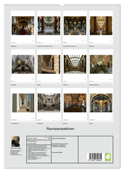 Raumperspektiven (CALVENDO Premium Wandkalender 2024)