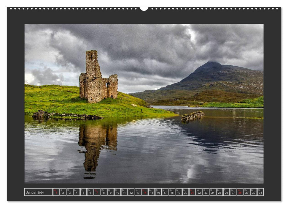 Scotland's Castles - Witnesses to the Past (CALVENDO Premium Wall Calendar 2024) 