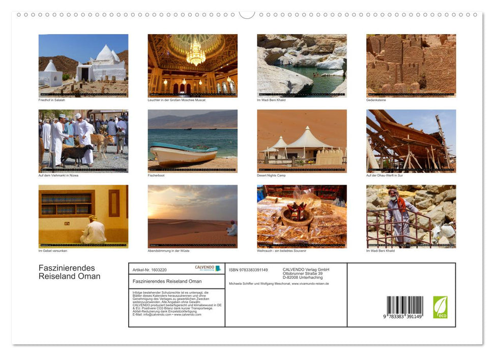 Faszinierendes Reiseland Oman (CALVENDO Premium Wandkalender 2024)