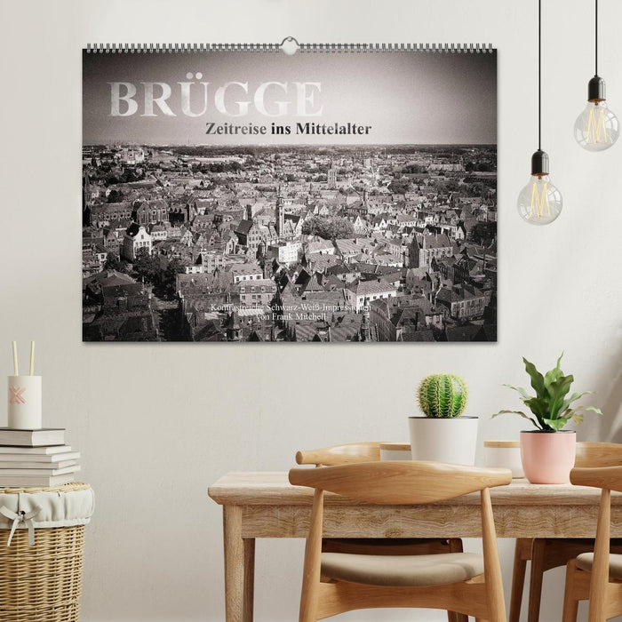 Brügge – Zeitreise ins Mittelalter (CALVENDO Wandkalender 2024)