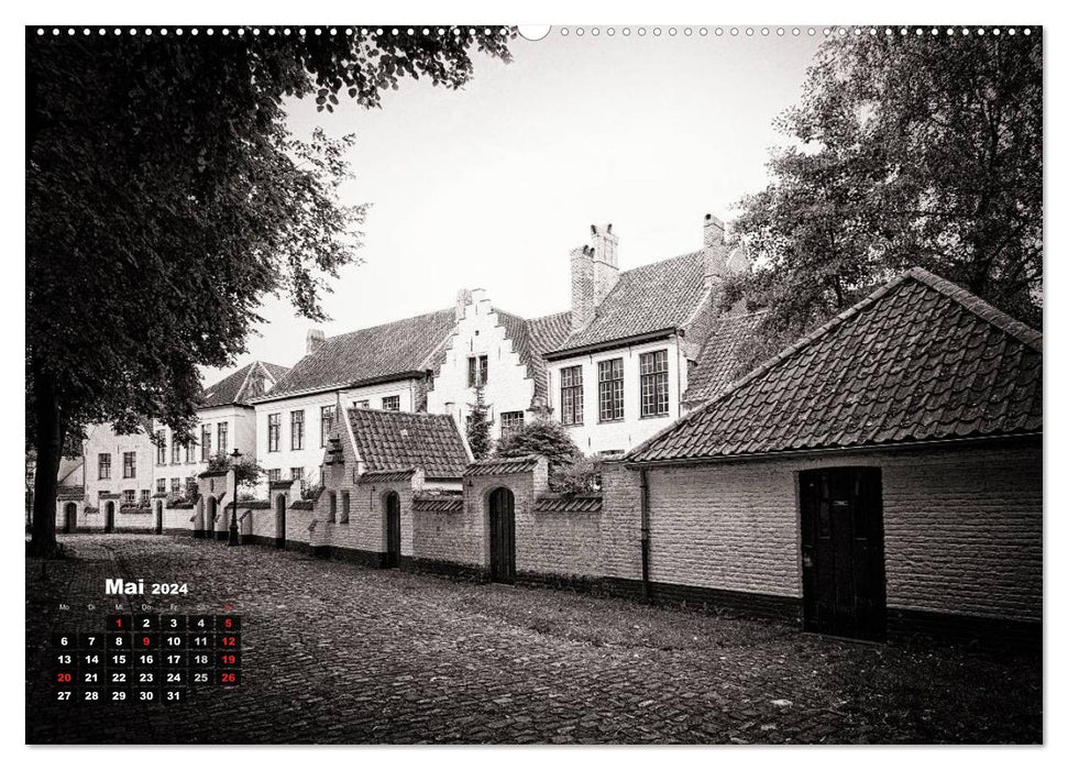 Bruges – time travel to the Middle Ages (CALVENDO wall calendar 2024) 