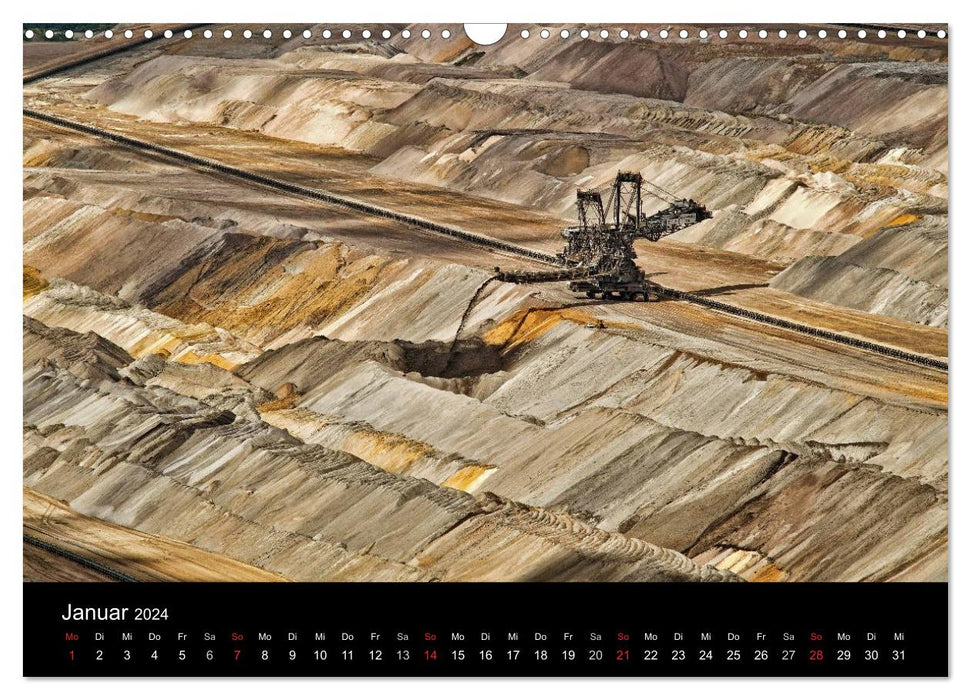The opencast mine (CALVENDO wall calendar 2024) 