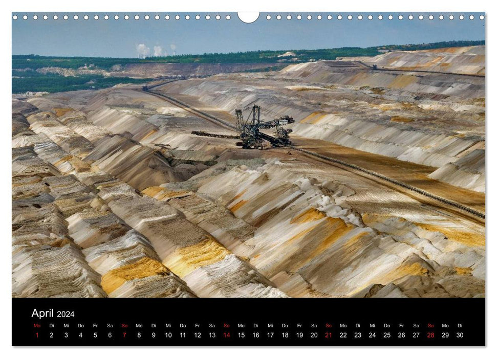 The opencast mine (CALVENDO wall calendar 2024) 
