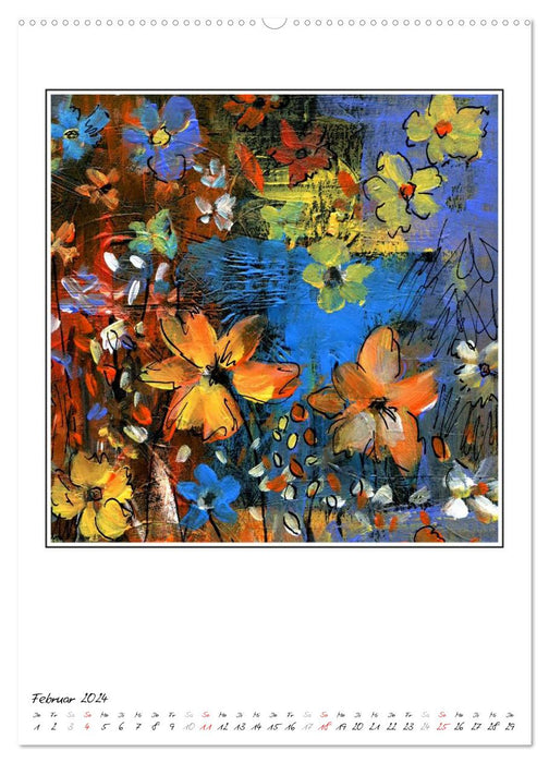 Flower charm (CALVENDO wall calendar 2024) 