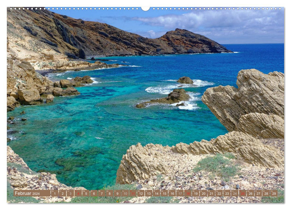 Porto Santo Trauminsel im Atlantik (CALVENDO Premium Wandkalender 2024)