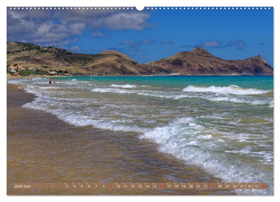 Porto Santo dream island in the Atlantic (CALVENDO Premium Wall Calendar 2024) 