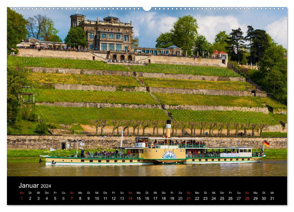 Paddle steamer (CALVENDO Premium Wall Calendar 2024) 