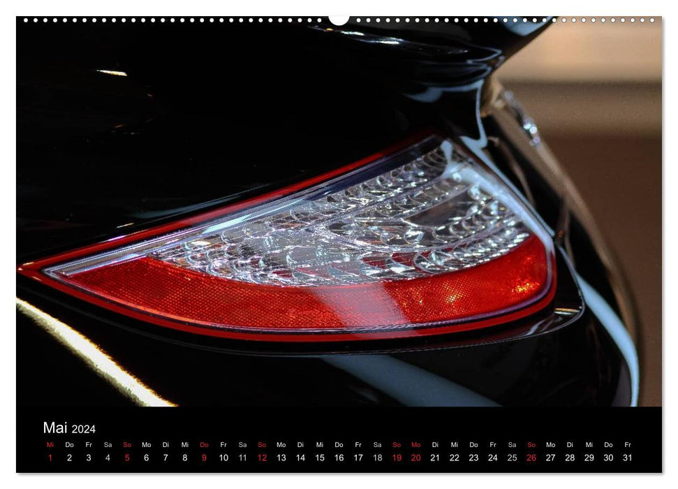 Heiligs Blechle - Porsche-Ikonen im Detail (CALVENDO Wandkalender 2024)