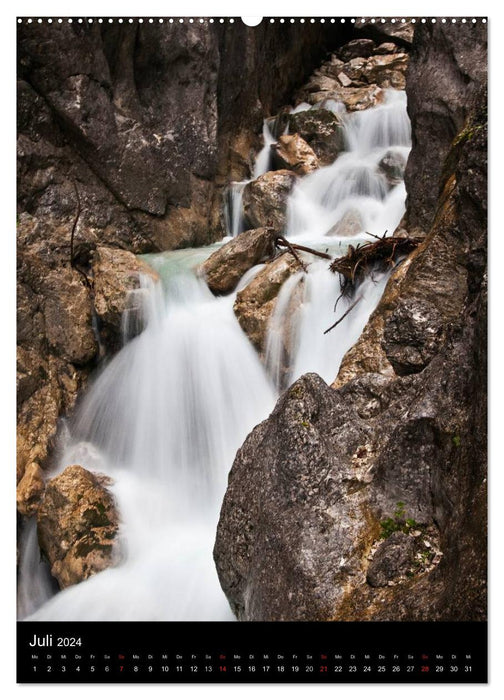 Natural views - waterfalls of the world (CALVENDO Premium Wall Calendar 2024) 