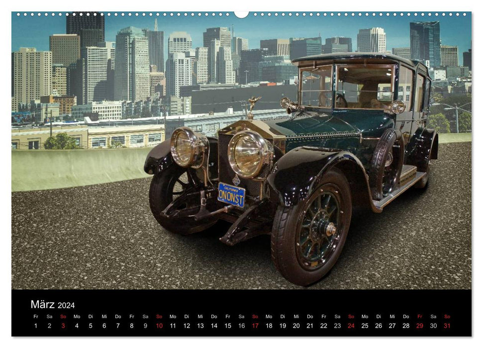 Classic Car Art (CALVENDO Premium Wall Calendar 2024) 