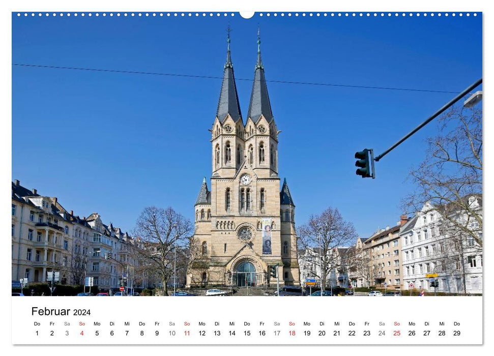 Highlights von Wiesbaden (CALVENDO Premium Wandkalender 2024)