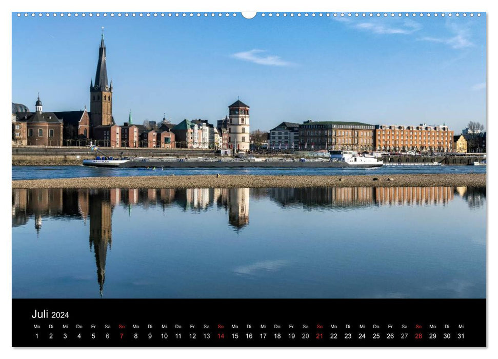 Düsseldorf - Rhine Views (CALVENDO Premium Wall Calendar 2024) 