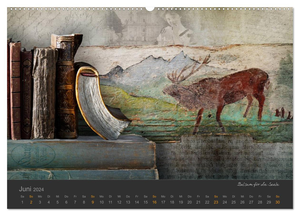 Patchwork - Vintage Impressions (CALVENDO Premium Wall Calendar 2024) 