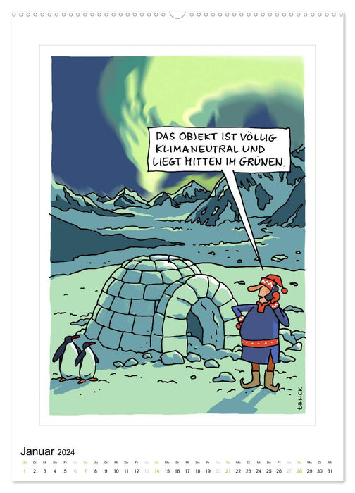 Betongold laughs - cartoons (CALVENDO wall calendar 2024) 