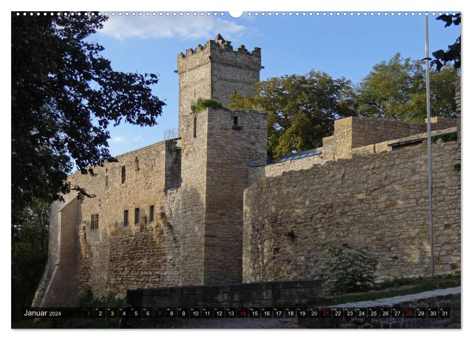 Wonderful Thuringia - Castles (CALVENDO Premium Wall Calendar 2024) 
