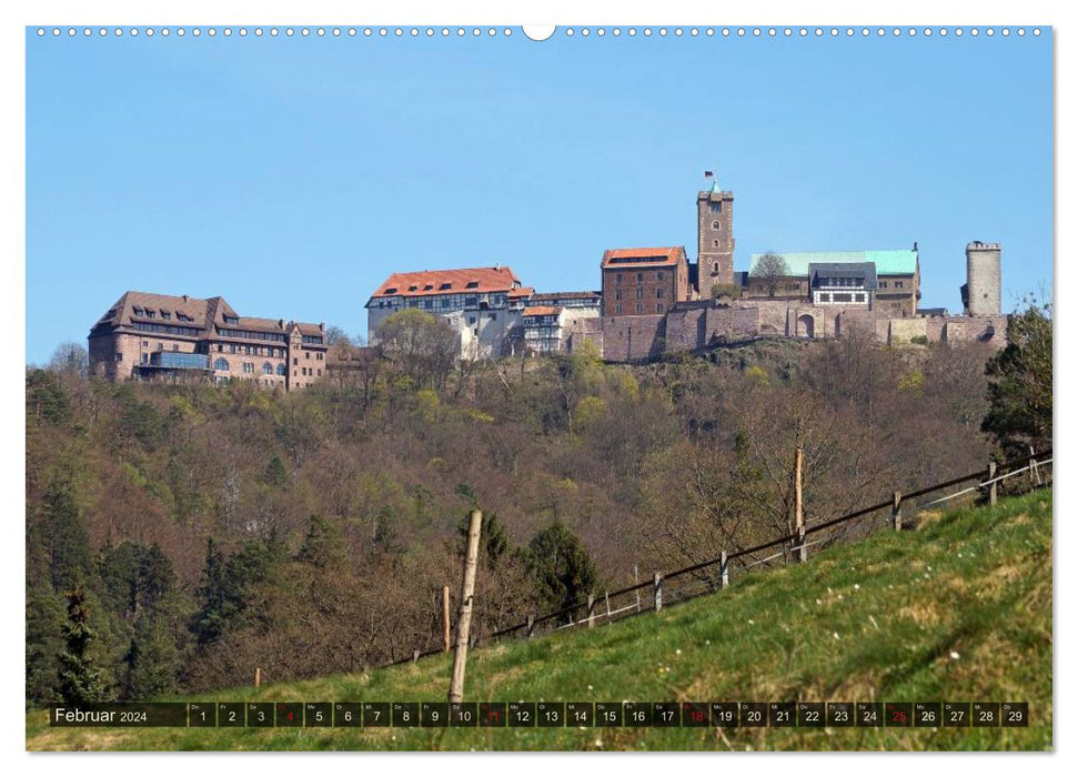 Wunderbares Thüringen - Burgen (CALVENDO Premium Wandkalender 2024)