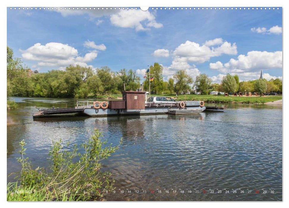 Main ferries in Franconia (CALVENDO Premium Wall Calendar 2024) 