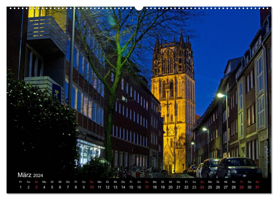 Münster - stories from different centuries (CALVENDO wall calendar 2024) 