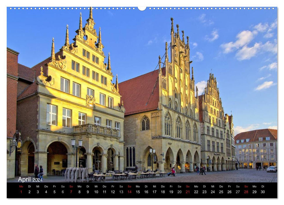 Münster - stories from different centuries (CALVENDO wall calendar 2024) 