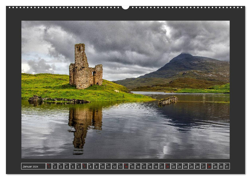 Scotland's Castles - Witnesses to the Past (CALVENDO Wall Calendar 2024) 