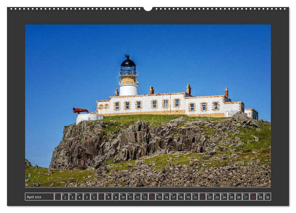 Leuchttürme an Schottlands Küsten (CALVENDO Wandkalender 2024)