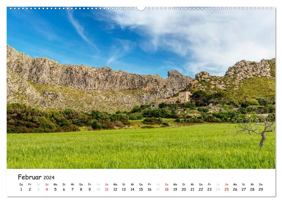 Wildes und romantisches Mallorca (CALVENDO Wandkalender 2024)