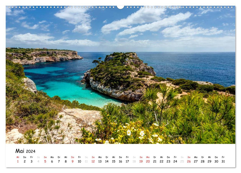 Wildes und romantisches Mallorca (CALVENDO Wandkalender 2024)