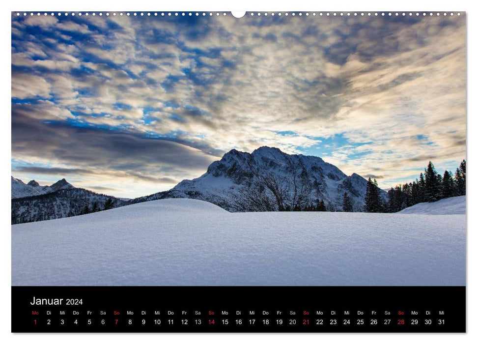 Bergblicke - Elmau (CALVENDO Premium Wandkalender 2024)