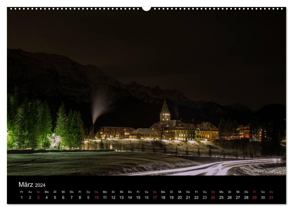 Mountain views - Elmau (CALVENDO Premium Wall Calendar 2024) 