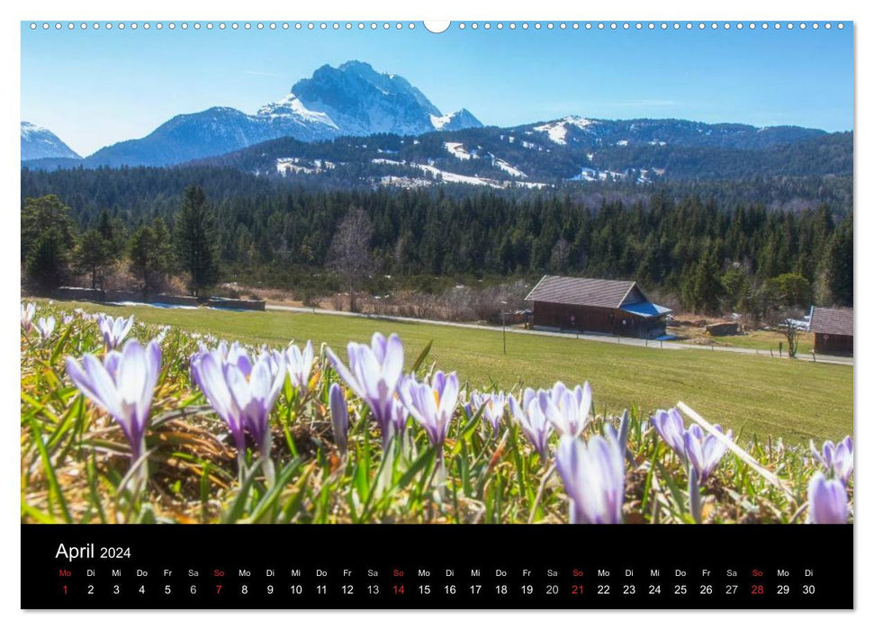 Mountain views - Elmau (CALVENDO Premium Wall Calendar 2024) 