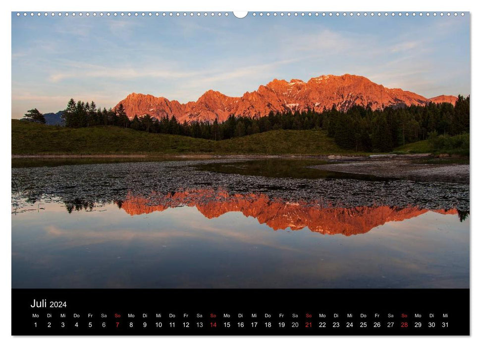 Mountain views - Elmau (CALVENDO Premium Wall Calendar 2024) 