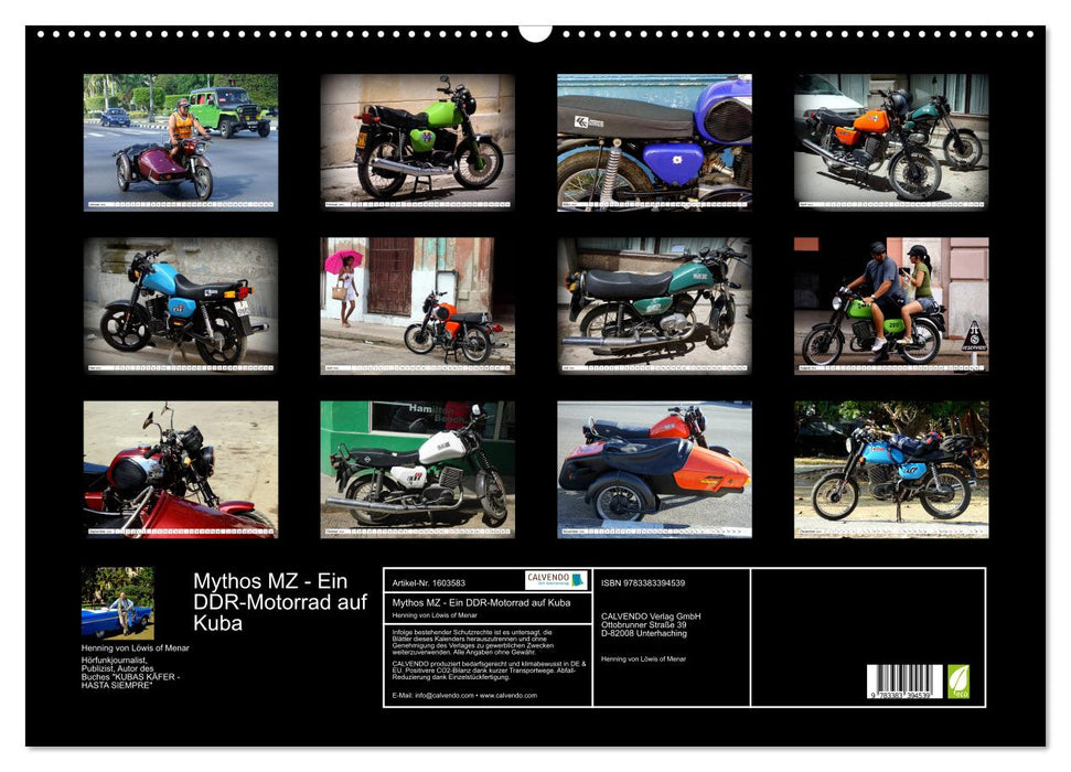 Mythos MZ - A GDR motorcycle in Cuba (CALVENDO wall calendar 2024) 