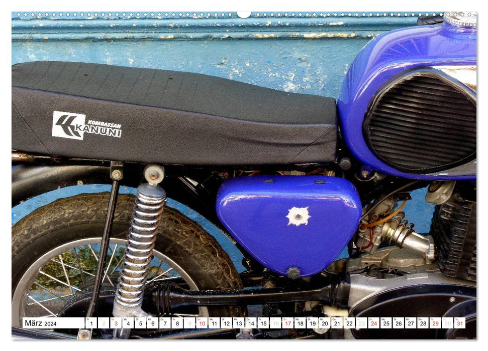 Mythos MZ - Ein DDR-Motorrad auf Kuba (CALVENDO Wandkalender 2024)