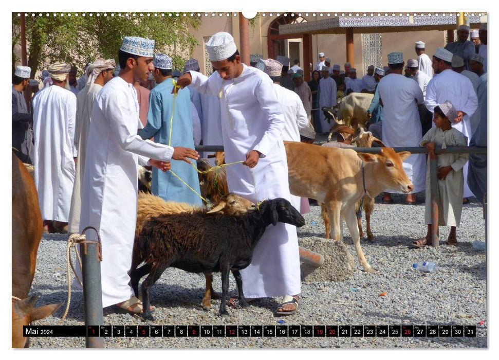 Faszinierendes Reiseland Oman (CALVENDO Wandkalender 2024)