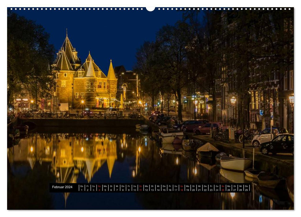 Amsterdam - Impressions from the Canal Gordel (CALVENDO wall calendar 2024) 