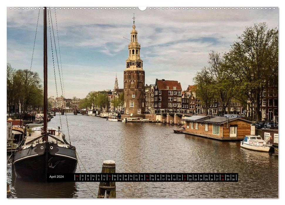 Amsterdam - Impressionen aus dem Grachtengordel (CALVENDO Wandkalender 2024)