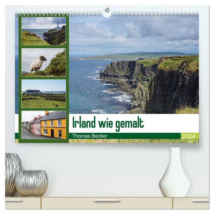 Ireland as if painted (CALVENDO Premium Wall Calendar 2024) 