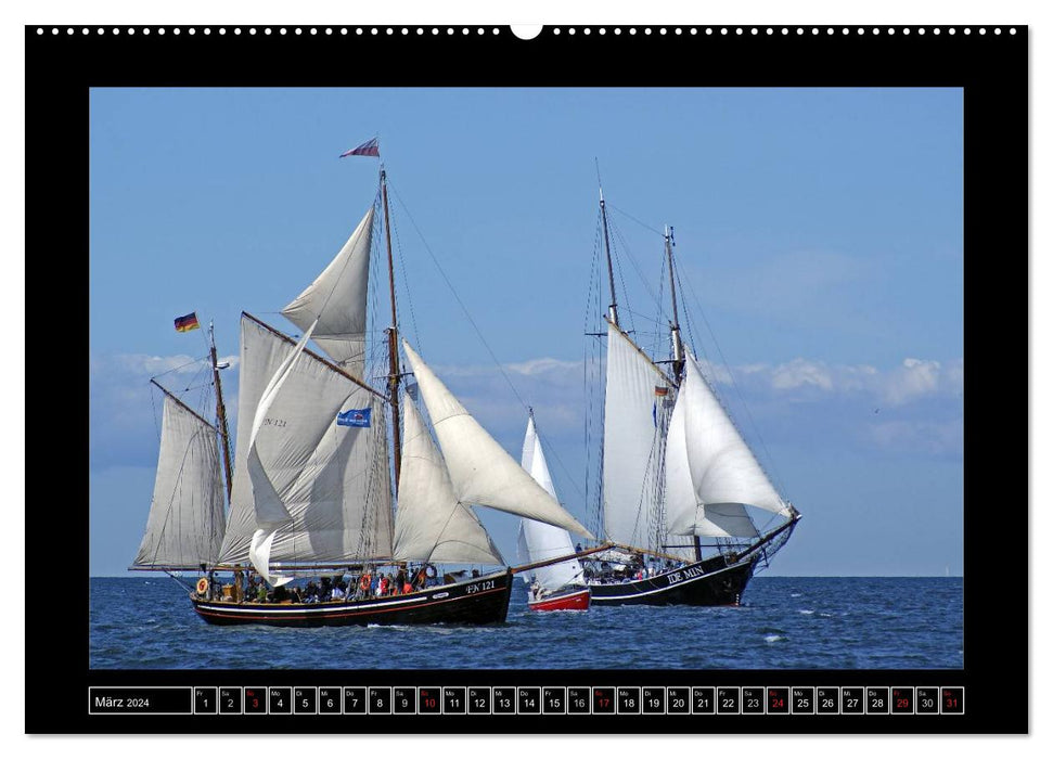 Give Way! - Encounters at sea (CALVENDO Premium Wall Calendar 2024) 