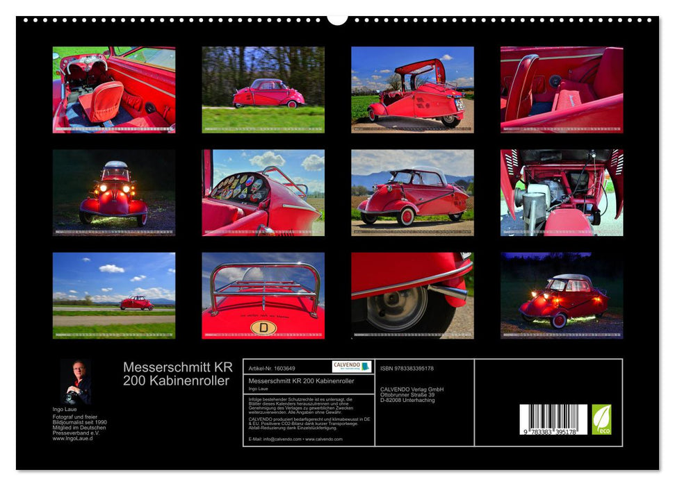 Messerschmitt KR 200 Kabinenroller (CALVENDO Premium Wandkalender 2024)