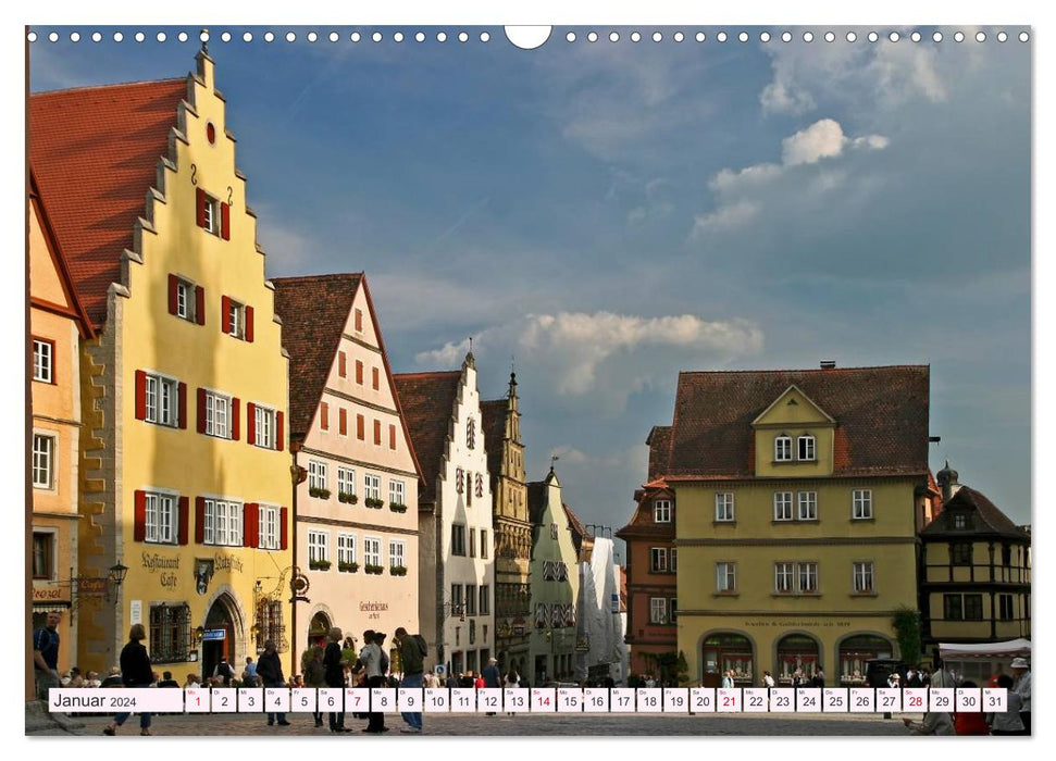 Romantic Rothenburg ob der Tauber (CALVENDO wall calendar 2024) 